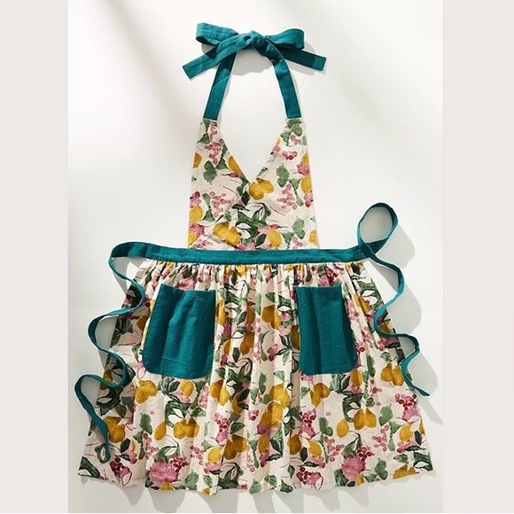 Anthropologie Other - New🌟Anthropologie-Holly and Pear Lemon Fruit Kids Apron